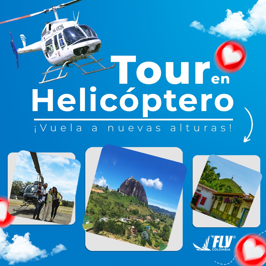 ¡Experimenta la emoción desde las alturas! 🚁 

Descubre la ciudad desde un ángulo completamente nuevo con nuestro exclusivo vuelo en helicóptero, ideal para celebrar tus fechas importantes 🥳🎂😁

¡Reserva ahora y eleva tu aventura al siguiente nivel!
📱3016402620