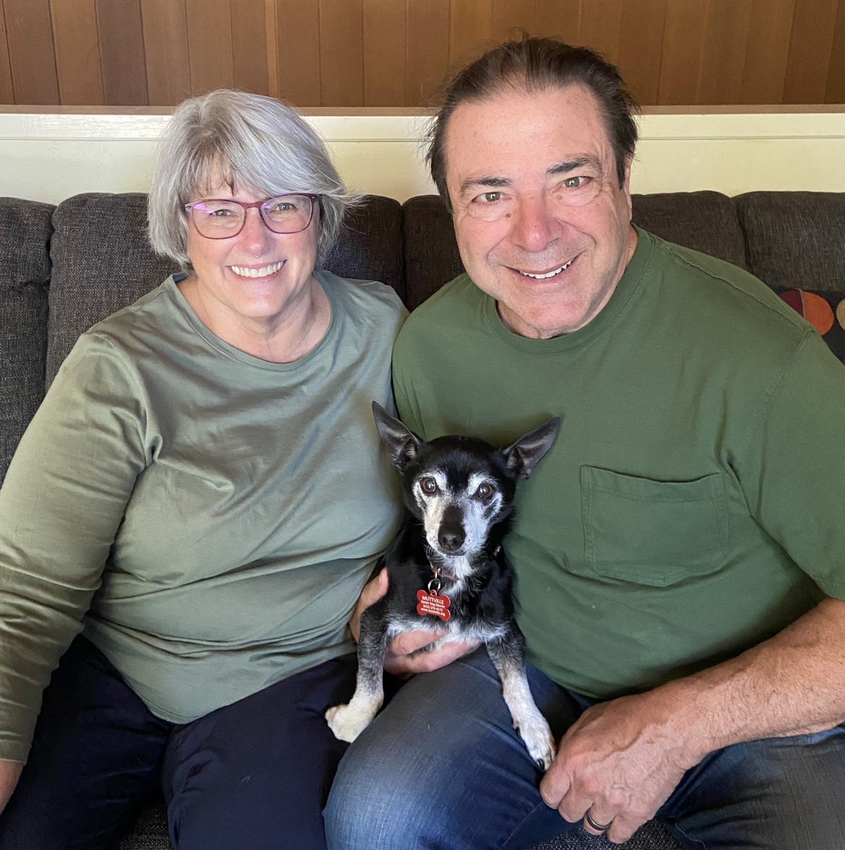 Ok Bassoon, you have a job to do! Be #besties with your new brother! Lynne & John wrote: 'We're looking for a companion for our senior pup, Harmon. His previous companion passed away and Harmon is not doing great as an only dog.' Bassoon, enjoy your new life in Concord!