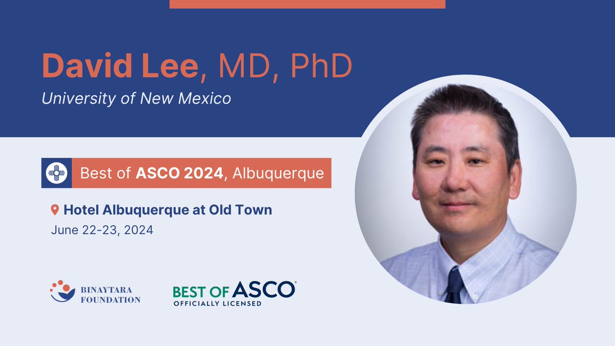Awaiting Dr. David Lee's (@UNMCCC) Head Neck cancer talk at #BestofASCO24 Albuquerque - don't miss it this 🗓️June 22-23! 📍 Hotel Albuquerque at Old Town ➡️ education.binayfoundation.org/content/best-a… #CME #ASCO #oncology #hematology #cancer #cancercare