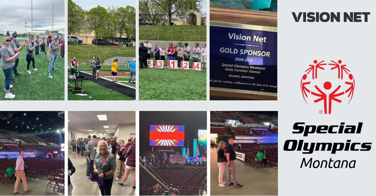 visionnetinc's tweet image. We are incredibly proud of our employees who volunteered at Special Olympics Montana. Together, we are making a difference in our community! #VisionNet #SOMT #Volunteer