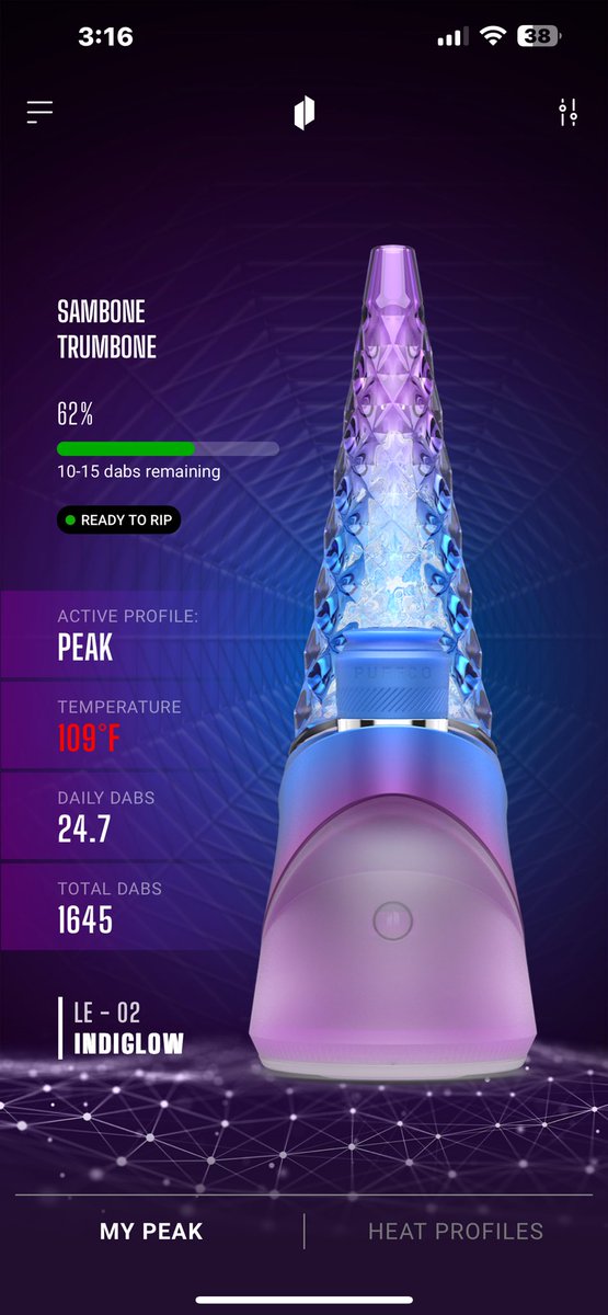 samuraimckeon's tweet image. Under promise.
Over deliver. 

🫡
@puffco I still don't see any competition on #dailydabs