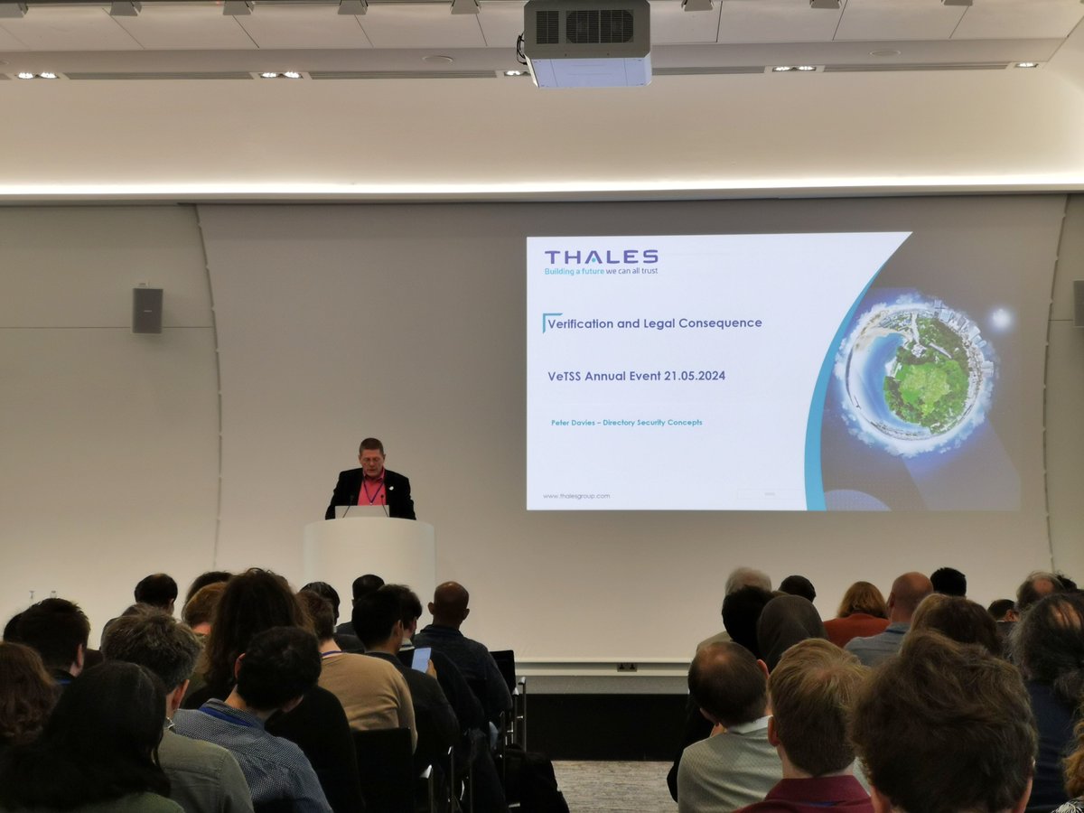 The Industry Perspectives talks included "Writing Formal Specifications at ARM" by Jade Alglave (Arm), "RISC-V Processor Verification: Challenges and Opportunities for Formal" by Ashish Darbari (Axiomise), and "Verification and Legal Consequences" by Peter Davies (Thales).