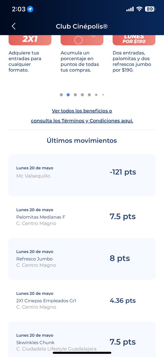 fernandogglezb's tweet image. Solo quiero que me regresen mis puntos, ya con esto van varias veces que me roban puntos en diferentes fechas, lit ya llego al punto de que no puedo usar mi tarjeta por que los siguen usando, ya 904 puntos que ya no puedo utilizar. @AyudaCinepolis @Cinepolis