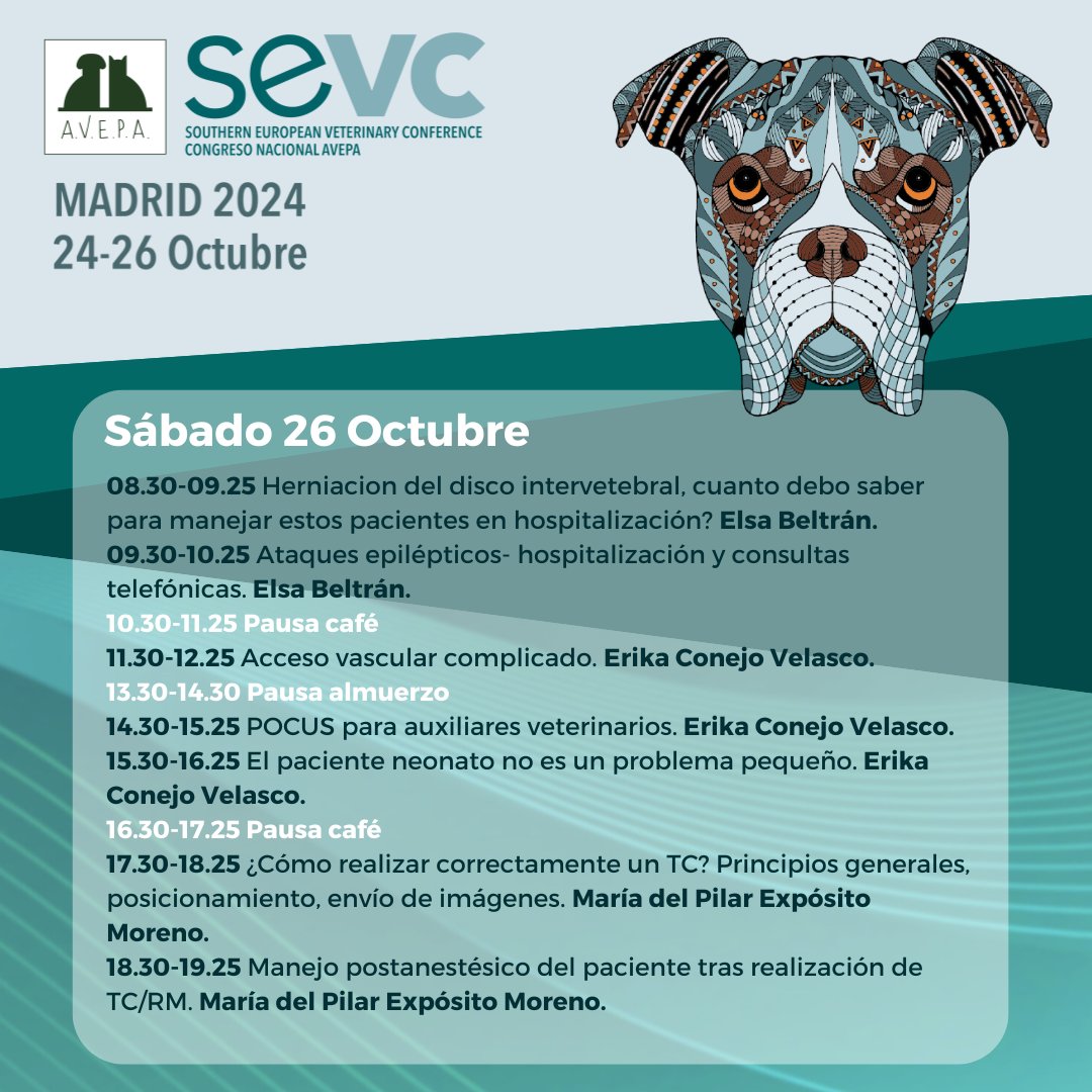 AVEPA_vet's tweet image. Inscríbete en el Programa Científico para #ATV del #CongresoAVEPASEVC.
Revisa en programa, diseñado para brindarte conocimientos avanzados y habilidades prácticas.⁣
¡Inscríbete ya y asegura tu lugar! bit.ly/ATV_AVEPA_SEVC
#veterinario #congresoatv #formacionatv
⁣
⁣