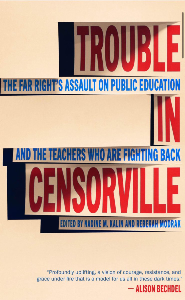 Guess what @NJASL two of your librarians - myself and my hero & mentor Martha Hickson are featured in this new book along with other librarians & teachers coming out in July! Preorder at disobediencepress.com #TroubleInCensorville