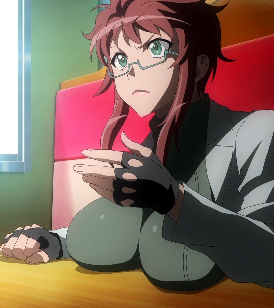 Konomi Suzue is a supporting character in Triage X manga and anime series. She is a new detective in Tobioka Police Force. She has short orange hair, which are on both sides longer, green eyes, a pair of glasses and an enormous pair of breasts.
