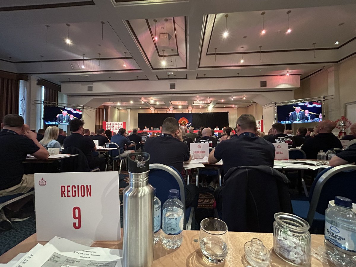 A busy 1st day at <a href="/fbunational/">Fire Brigades Union</a> National Conference