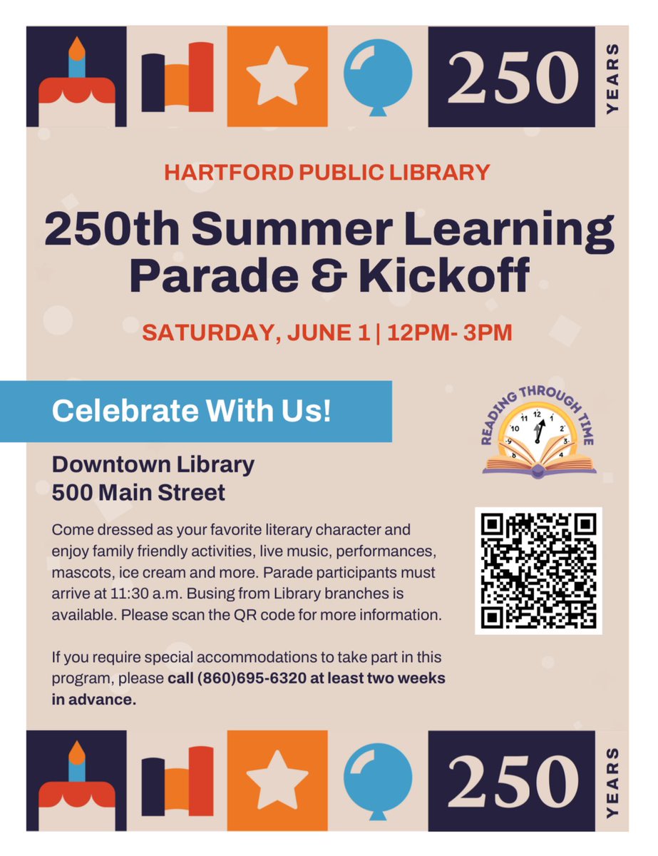 📚🎪🥁We're having a parade! Put your thinking caps on and get those costumes ready, it's time to dress as your favorite literary characters and march to celebrate HPL's 250th anniversary. Bring your friends and family—this is one for the books!🥳