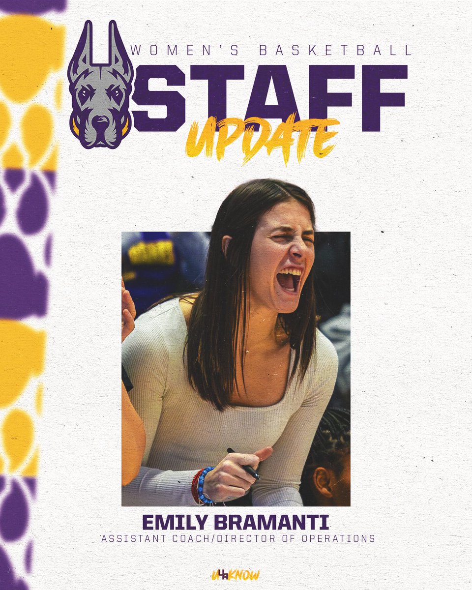 "Upon her arrival last summer, [Emily's] energy and enthusiasm were immediately contagious" - Colleen Mullen

Congratulations to Emily Bramanti on her promotion to Assistant Coach/Director of Operations!

Full release ➡️ bit.ly/3ywcb1u

#UAUKNOW // #AEHoops