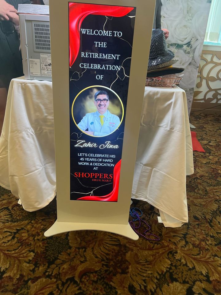 Proud to have been invited to attend and speak at the retirement celebration of Zahir Jiwa, who dedicated 45 years of service as a <a href="/ShopprsDrugMart/">Shoppers Drug Mart</a> Associate and has been a long-time supporter of <a href="/BCWomensFdn/">BC Women's Health Foundation</a>. 
Congratulations to Zahir + his wife Rozmin on a new exciting chapter!