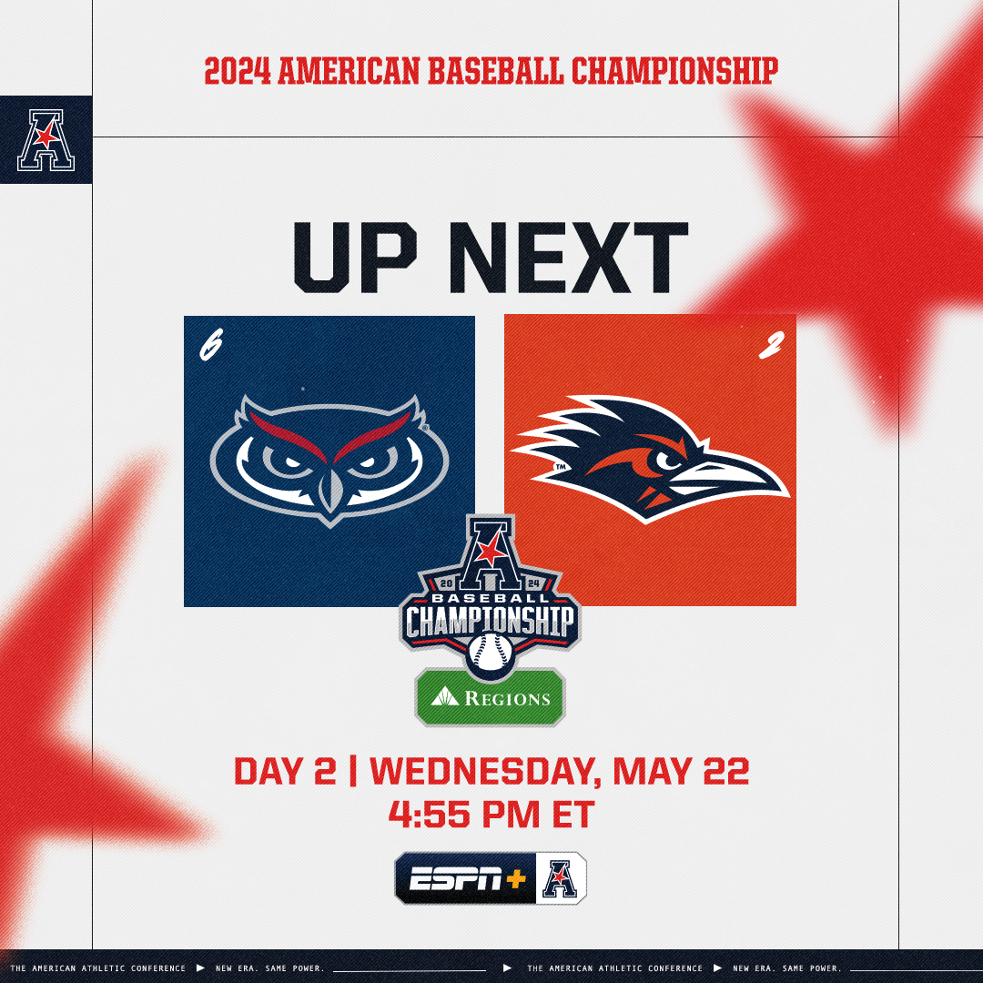 Florida Atlantic vs UTSA coming up! ⚾️ ESPN+📺 espn.com/watch/player/_… Live stats🔗 stats.statbroadcast.com/broadcast/?id=… #AmericanBSB