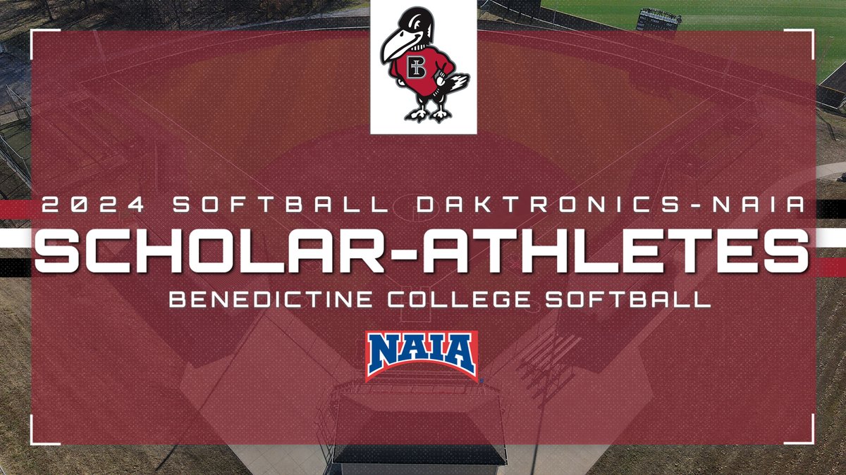 Five named to 2024 Daktronics-NAIA Scholar Team for (22) <a href="/Raven_Softball/">Benedictine Softball</a>  ravenathletics.com/x/kkmtj #HeartSB #NAIASB #UnleashGreatness