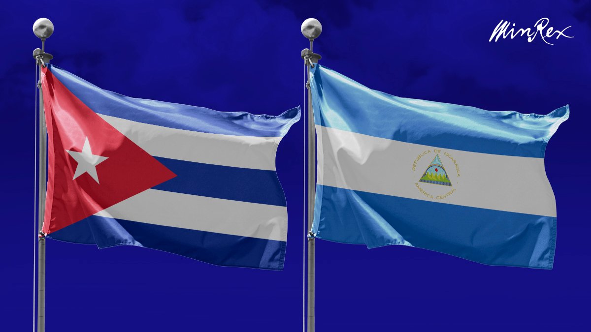 Nicaragua reiteró hoy su firme condena al criminal e inhumano bloqueo contra #Cuba, y la inclusión de la isla en la lista de países que patrocinan el terrorismo, instrumento utilizado por EEUU para justificar la adopción de medidas coercitivas. cubaminrex.cu/es/exige-nicar…