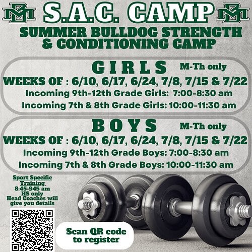 BrittBird04's tweet photo. Good morning Bulldogs!
MARION BULLDOG SUMMER SPORT CAMP REGISTRATION

STEPS TO REGISTER: (You must complete both links below)
1.) REGISTER ONLINE- Click on link below
https://t.co/ZQ89kJblPh

2.) PAY ONLINE- Click on link below
https://t.co/j7teqq8ua5 https://t.co/ZJxbB9YASG