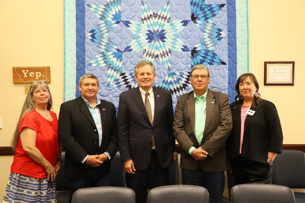 Thank you to Chairman Gray and the Little Shell Tribal Councilmembers for coming by today. Supporting Indian Country, especially as crime and fentanyl ravages our communities, is a top priority of mine.