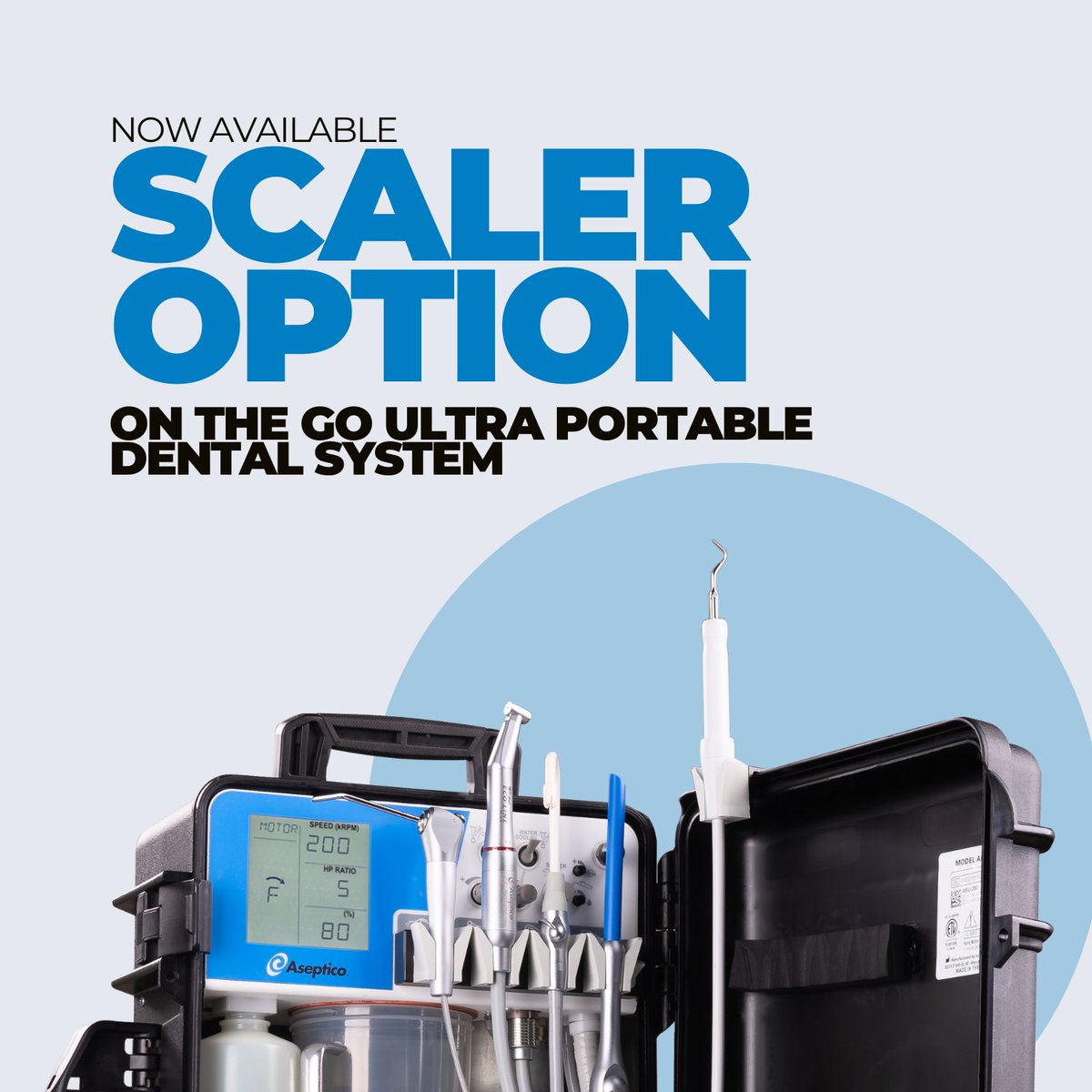 🎉 Exciting News! The GO Ultra Portable Dental System now has an optional scaler upgrade! #PortableDentistry #UltrasonicScaler #DentalInnovation #MobileDentistry

Learn More at ow.ly/Qeat50RPEXJ