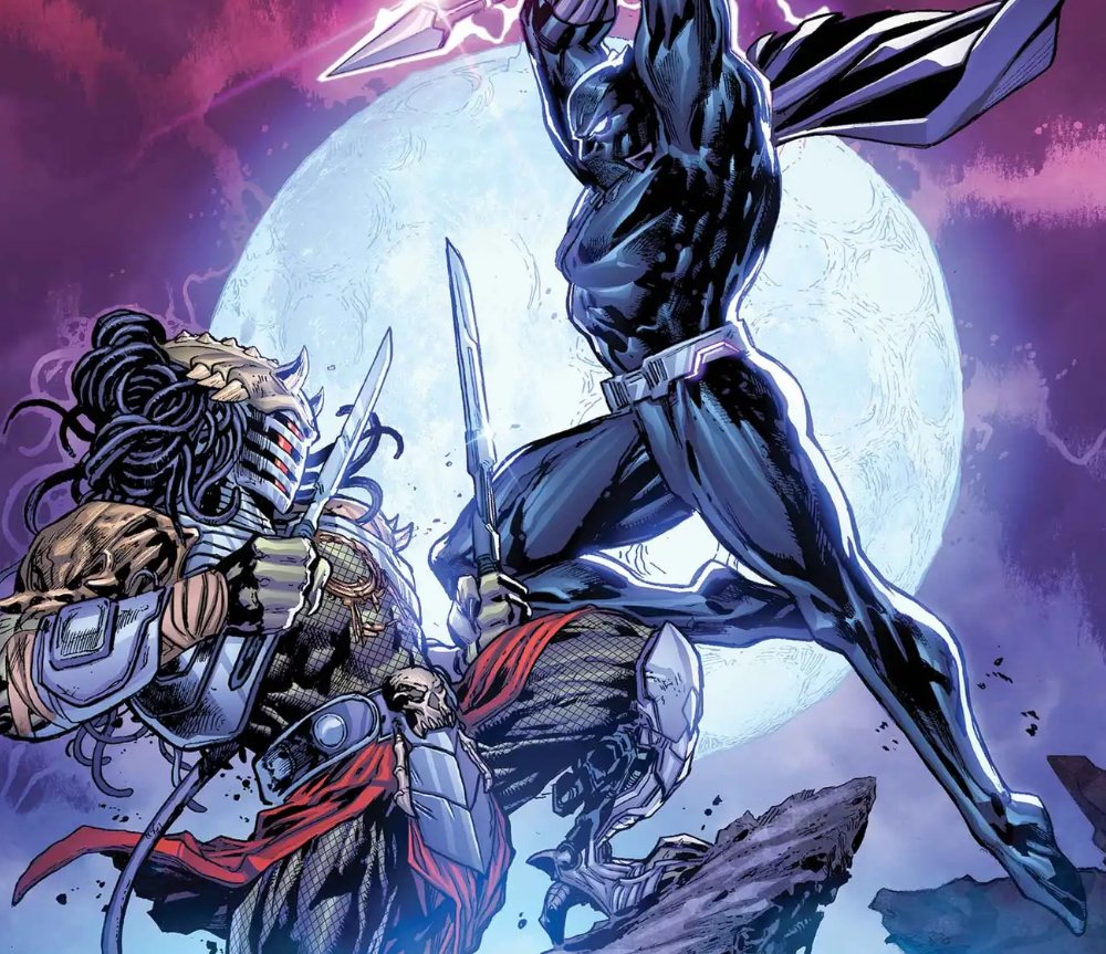 Marvel Comics announces 'PREDATOR VERSUS BLACK PANTHER', a four-issue crossover launching this August from 'PREDATOR VERSUS WOLVERINE' writer Benjamin Percy and artist Chris Allen.