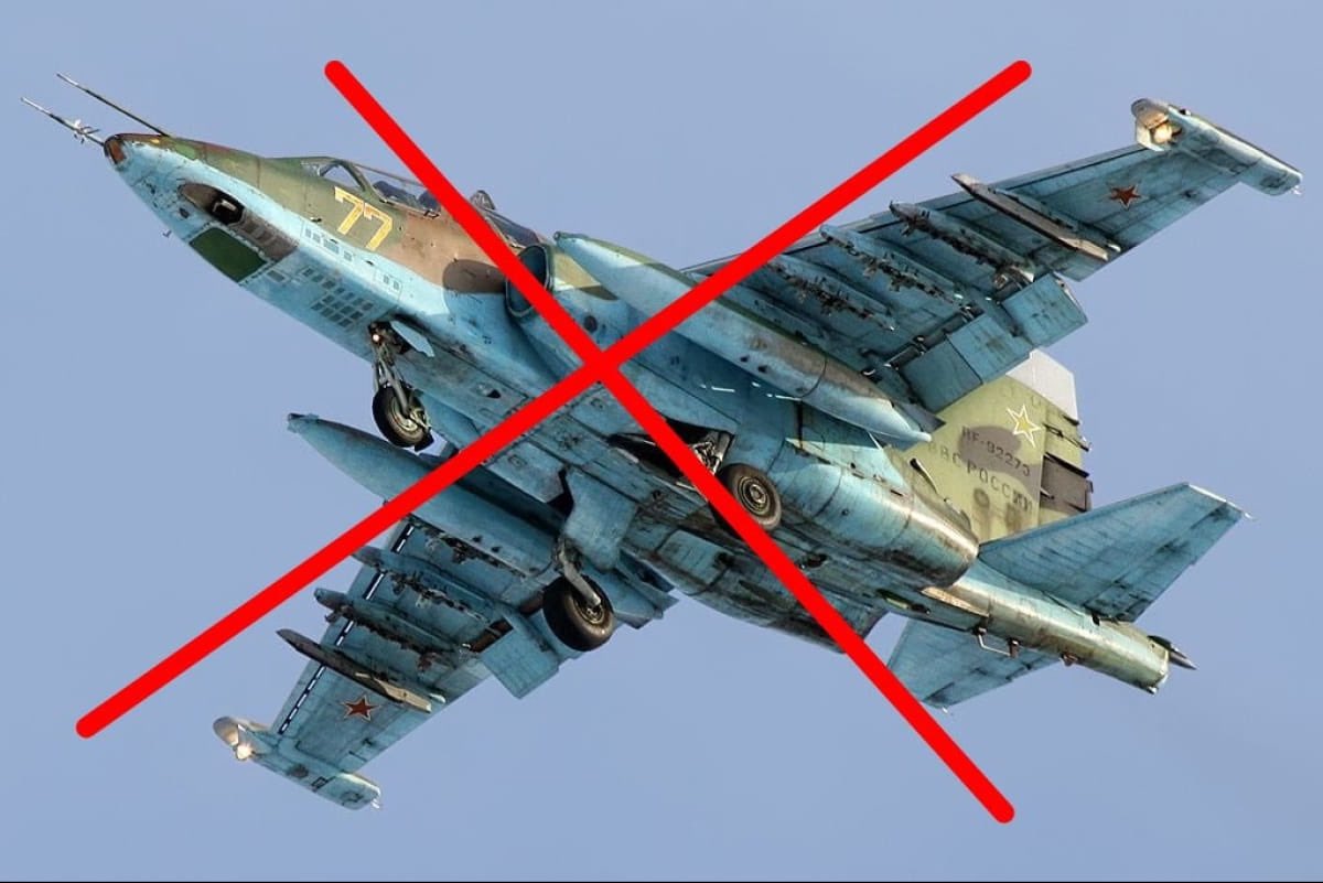 🛩️🔥 In Pokrovsk direction of Donetsk region, units of the Defense Forces shot down Russian Su-25, — General Staff.