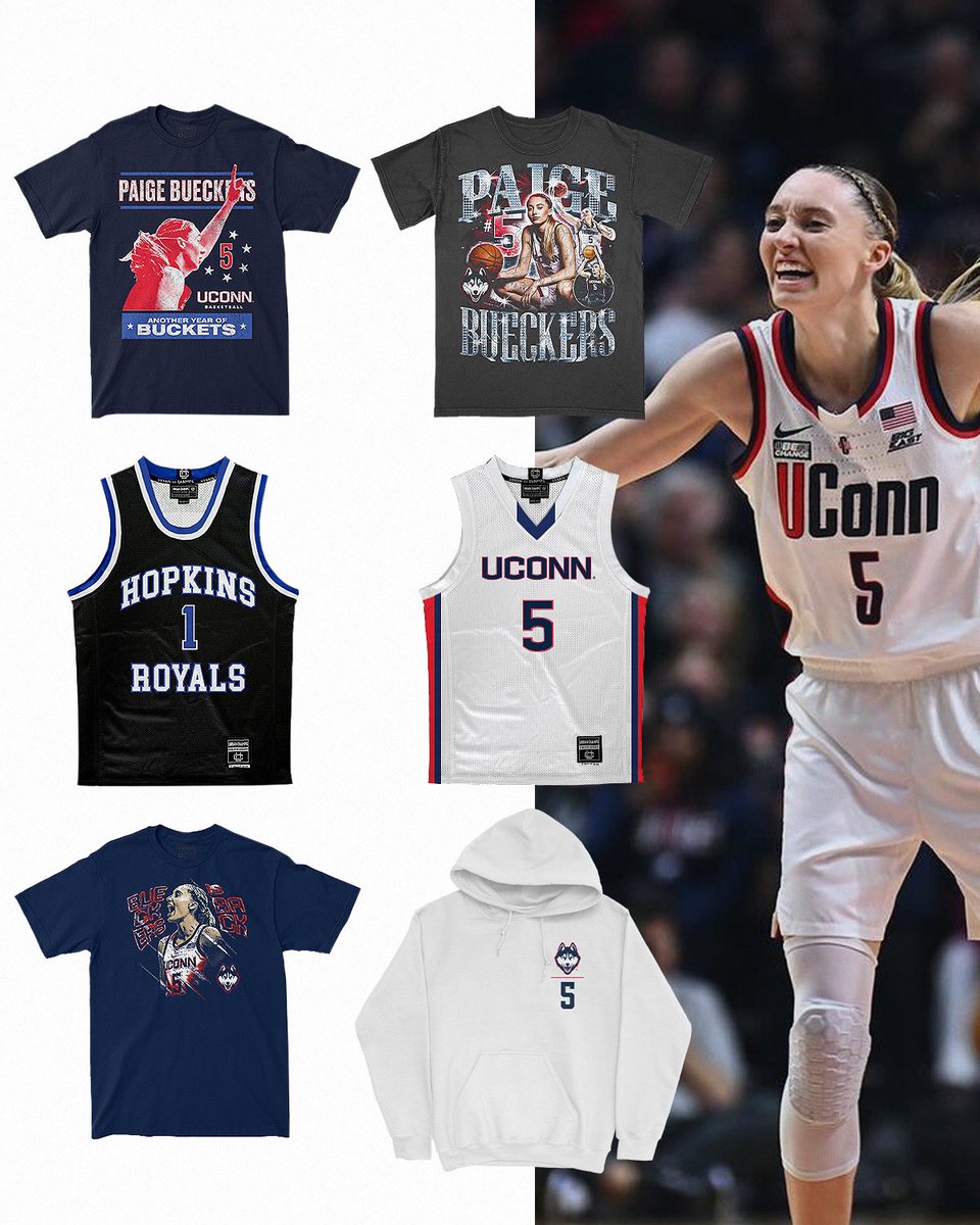 On Wednesdays, we wear Paige Bueckers merch 🤩 🔗 uconn.nil.store/collections/pa… #uconn #paigebueckers