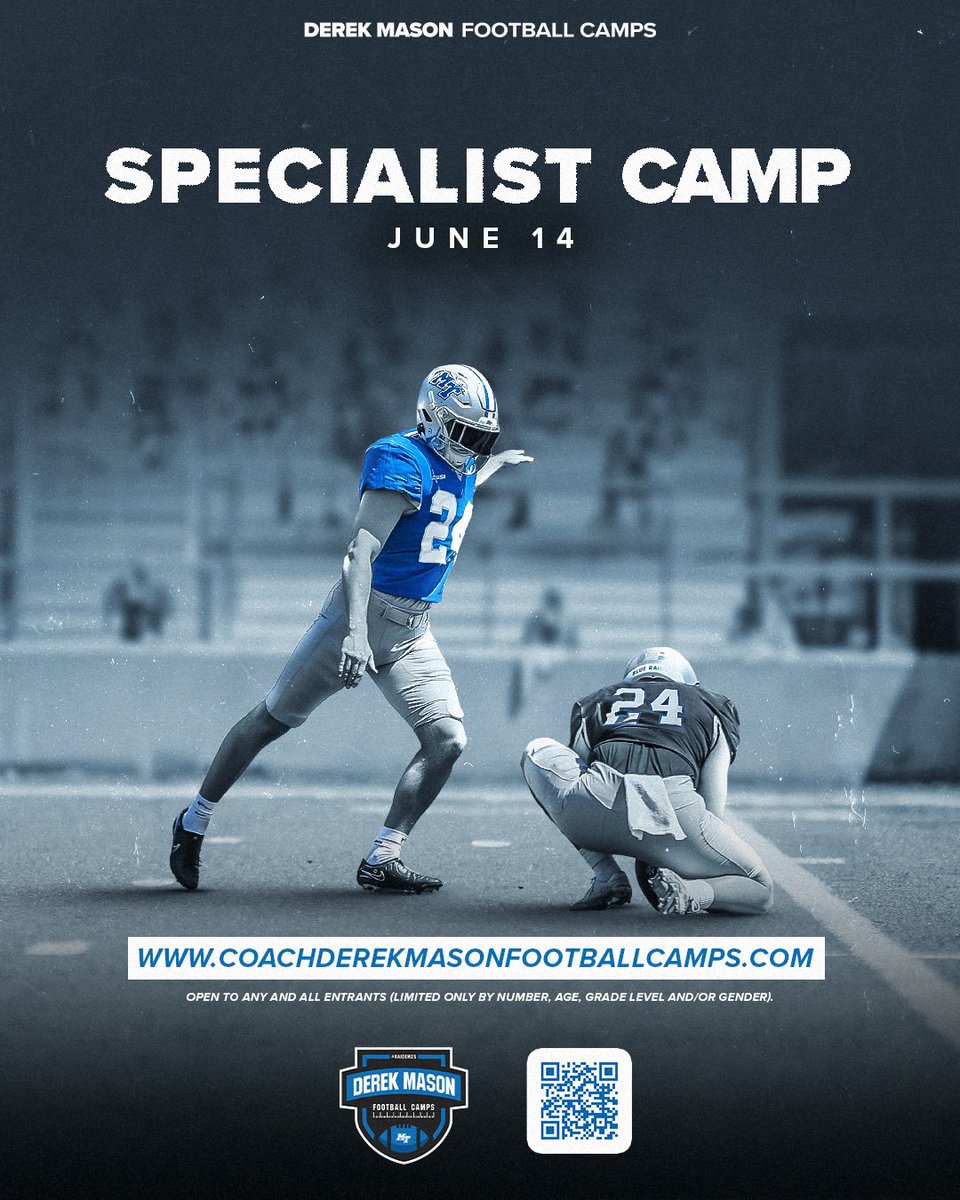 Calling all specialists❗️ It’s time to show up, show out and put your work on display💪🏾 #BoroBuiltMiddleMade | #DerekMasonCamps2024