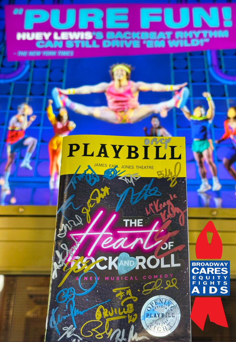Just picked up this Opening Night @HeartofRNRBway playbill. I’ll be auctioning it off to raise money for @bcefa soon. If you can’t wait DM me to find out the “buy it now” price 💙