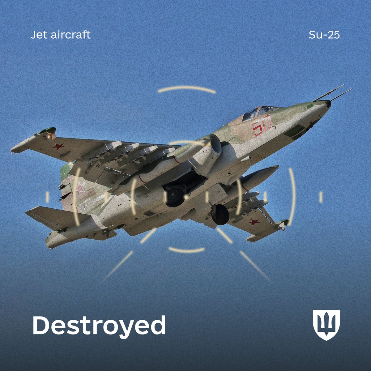 We did it again! Ukrainian defenders shot down another russian Su-25 jet in the Donetsk region. Nice job, warriors!