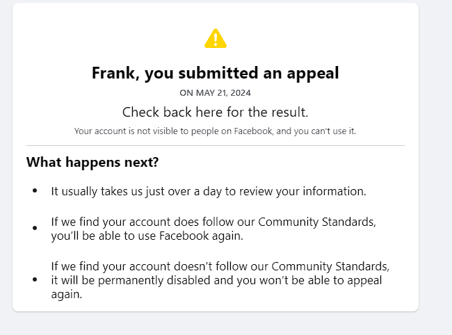 kg6nlw's tweet photo. Alright @facebook it's been over 24 hours, where is the "just over a day" part kicking in exactly!? I sure would like my account back!! #FAILBOOK #FAILUREFACEBOOK #FACEBOOK #FACEBOOKFAIL #JUSTOVERADAYMYASSSSSSSS https://t.co/RV1NxuhjXw