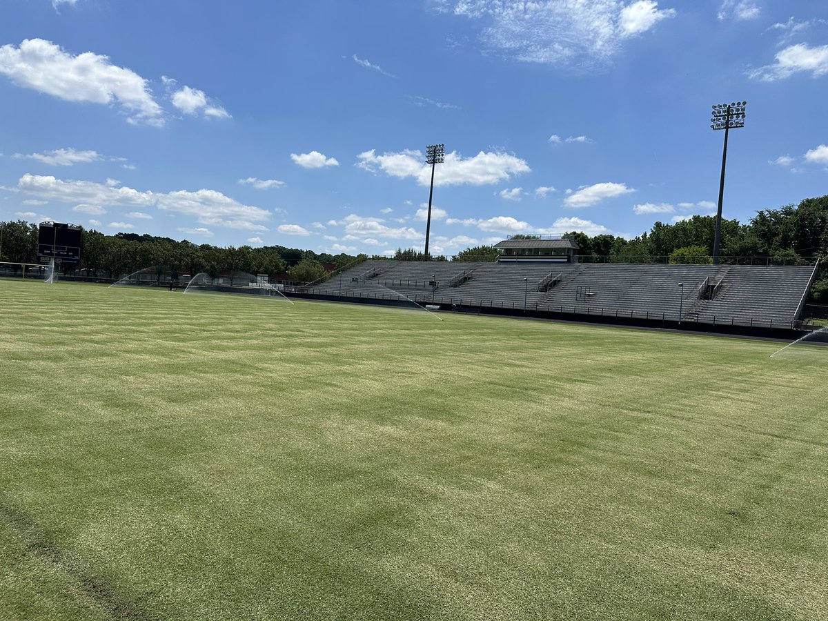 To my coach friends. <a href="/CMSAthletic1/">CMS ATHLETICS</a>  
If the spring season is over, scalp that Bermuda as low as the mower will go.  If it’s long, mow it everyday lowering each time. Mow it low until late June.  Who cares if it’s brownish or yellow.  Water &amp; Fertilize. You will be happy in August