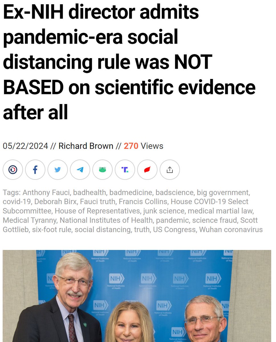 Newly released testimony from former National Institutes of Health (NIH) Director Dr. Francis Collins reveals that the six-foot social distancing rule during the Wuhan coronavirus (COVID-19) pandemic wasn't based on scientific evidence, but was instead an improvised measure.
On