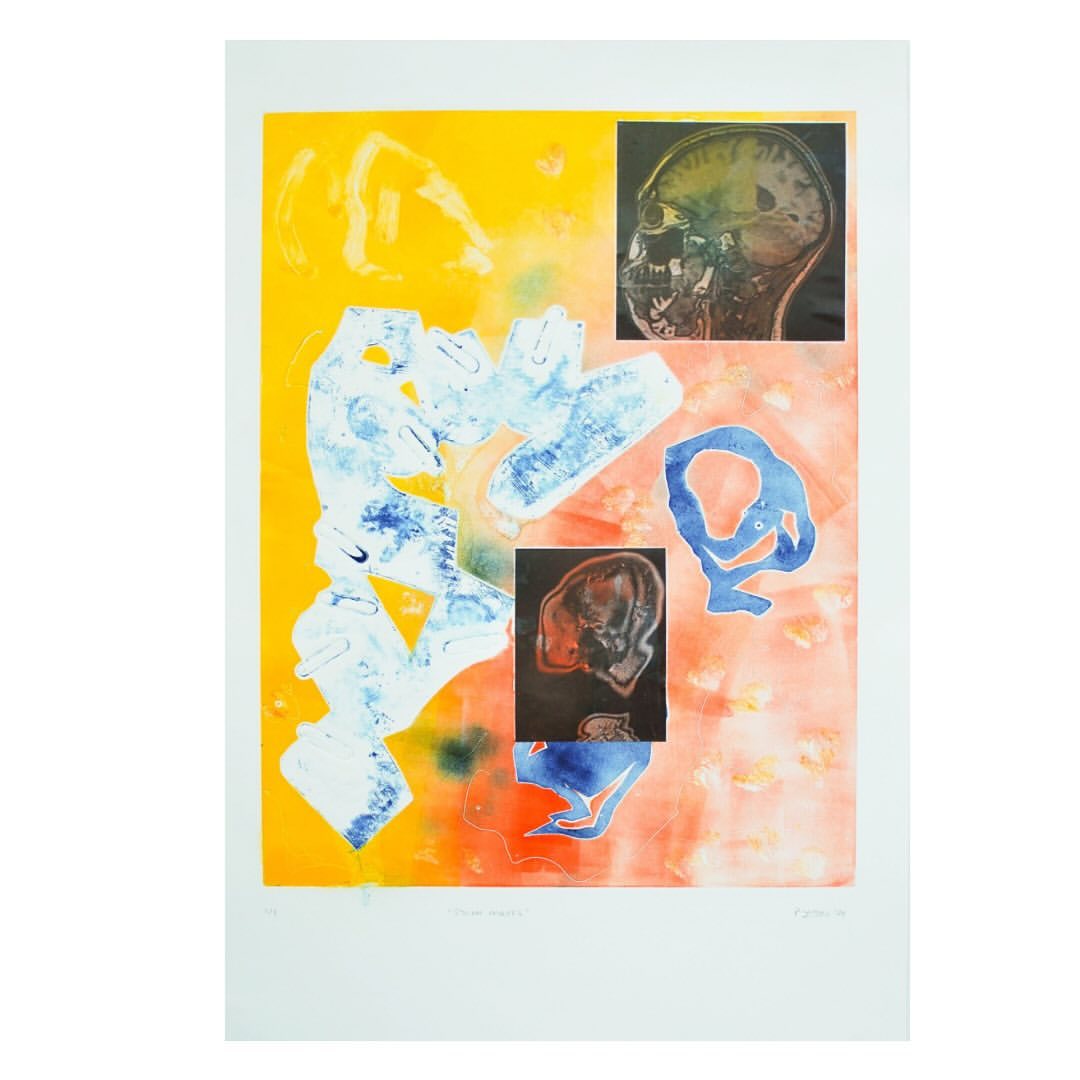 Work from 'Seen or unseen' by Pilar Lagos, created in 2024 with monotype, collagraph and chine collé on Somerset paper.

#artoftheday #mixedmedia #art #artistsoninstagram #inspiration #contemporaryart #artcourses #artclasses #nycartists