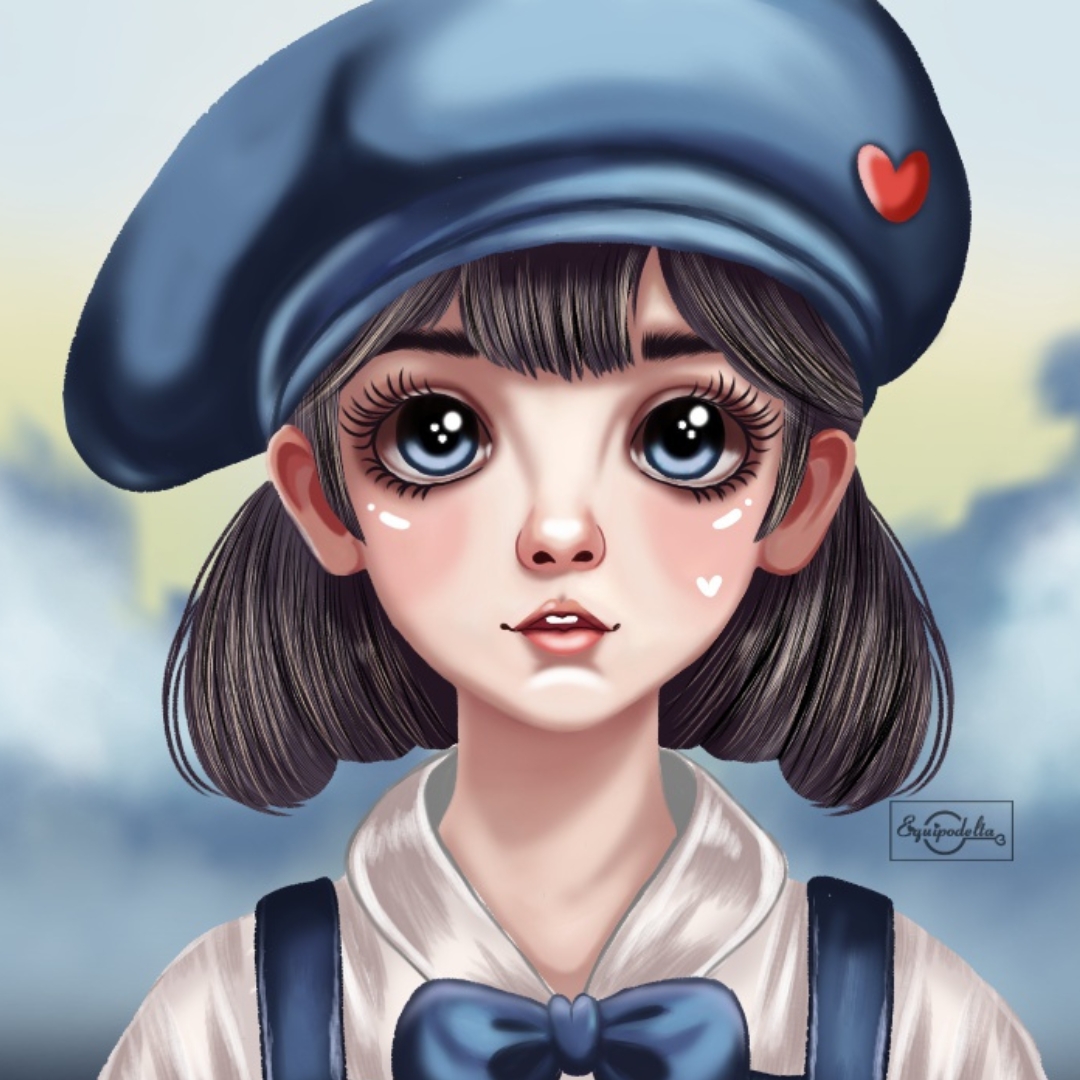 Blue beret
#digitalart #art #drawing #CommissionsOpen #IllustrationDaily  #artist #artwork #FreelanceIllustrator #DrawingStyle  #drawingbyme #kawaii #draw