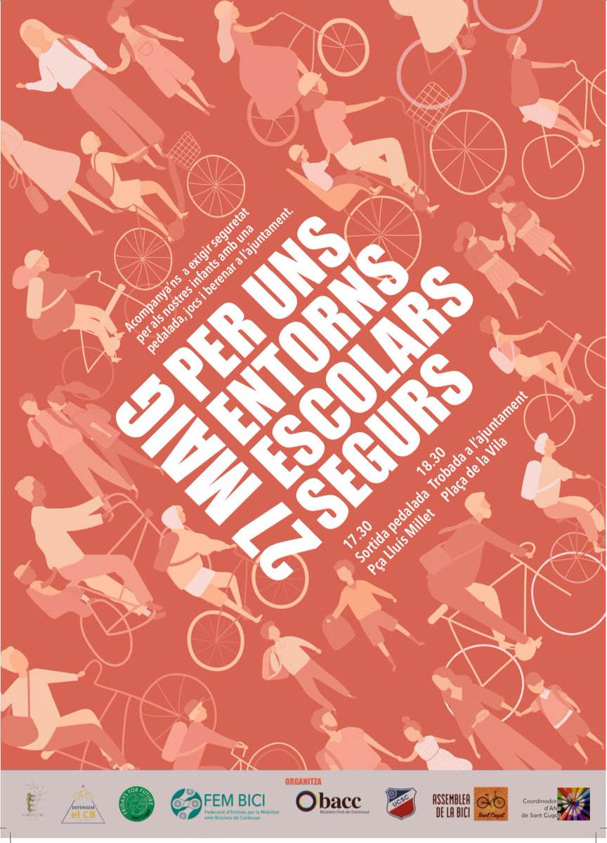 Bona nit famílies! El pròxim dilluns dia 27 sortim al carrer per a reclamar un entorns escolars segurs per als nostres infants. Us hi esperem!!! 
<a href="/EscolaOlivera/">Escola l’Olivera</a> <a href="/afes_santcugat/">Afes Sant Cugat</a> <a href="/ajsantcugat/">Aj. Sant Cugat</a> <a href="/totsantcugat/">TOT Sant Cugat</a> <a href="/cugatmedia/">Cugat Mèdia</a>