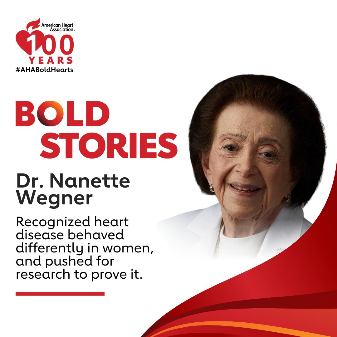 The woman who dispelled the myth that heart disease is a man's disease turns 94 this year. She says there's still work to be done – and she's out there doing it. Read more about Dr. Nanette Wenger: spr.ly/6017d05ZS #AHABoldHearts