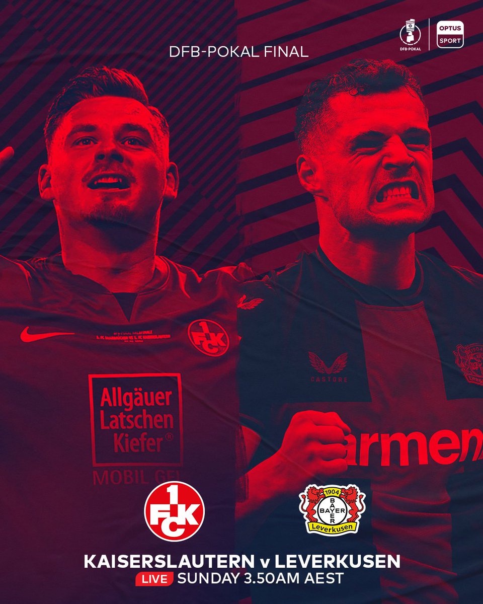 One game remains for Leverkusen to take home another piece of silverware. A chance for Kaiserslautern to cause a shock upset. It’s the DFB Pokal final, from 3.50am AEST Sunday.