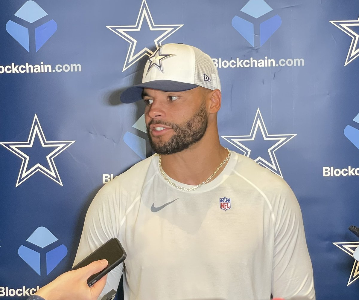 Dak Prescott said Trey Lance has gotten “so much better” in his time with the Cowboys. “I’m excited for where he is now. … He works his ass off. He’s pushing me. I’m somebody that I don’t like to let other people get more reps than me, and Trey is the person I need to watch,