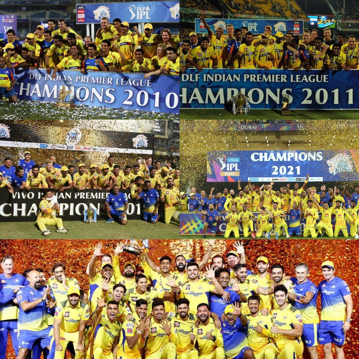 Some Still Dream of Winning their 1st IPL Title, Then there is CSK with 5️⃣ Titles ! 🏆😉 #CSK #WhistlePodu #IPL2024 #Yellove 📸 via BCCI / IPL