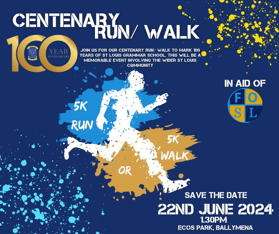 ⏳ One month to go ⏳ 🚨 Register for our Centenary Run/ Walk 🏃🏻‍♂️💨 SIGN UP HERE ⬇️ 🔗 tinyurl.com/ydbwa9pw