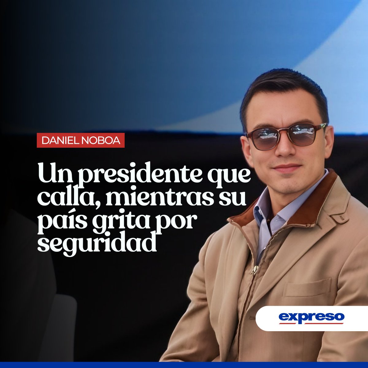 Expresoec's tweet photo. Las masacres, secuestros, extorsiones y asesinatos políticos de los últimos días parecen haber alarmado a todo un país, con la excepción de una persona: el presidente Daniel Noboa.

Amplía la información: https://t.co/4whs4KqIY9 https://t.co/mTb8jfvwfV
