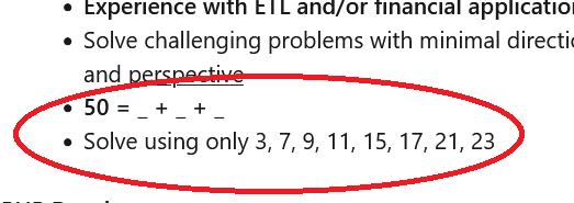 it's impossible to tell an actual programming job listing from someone taking the piss