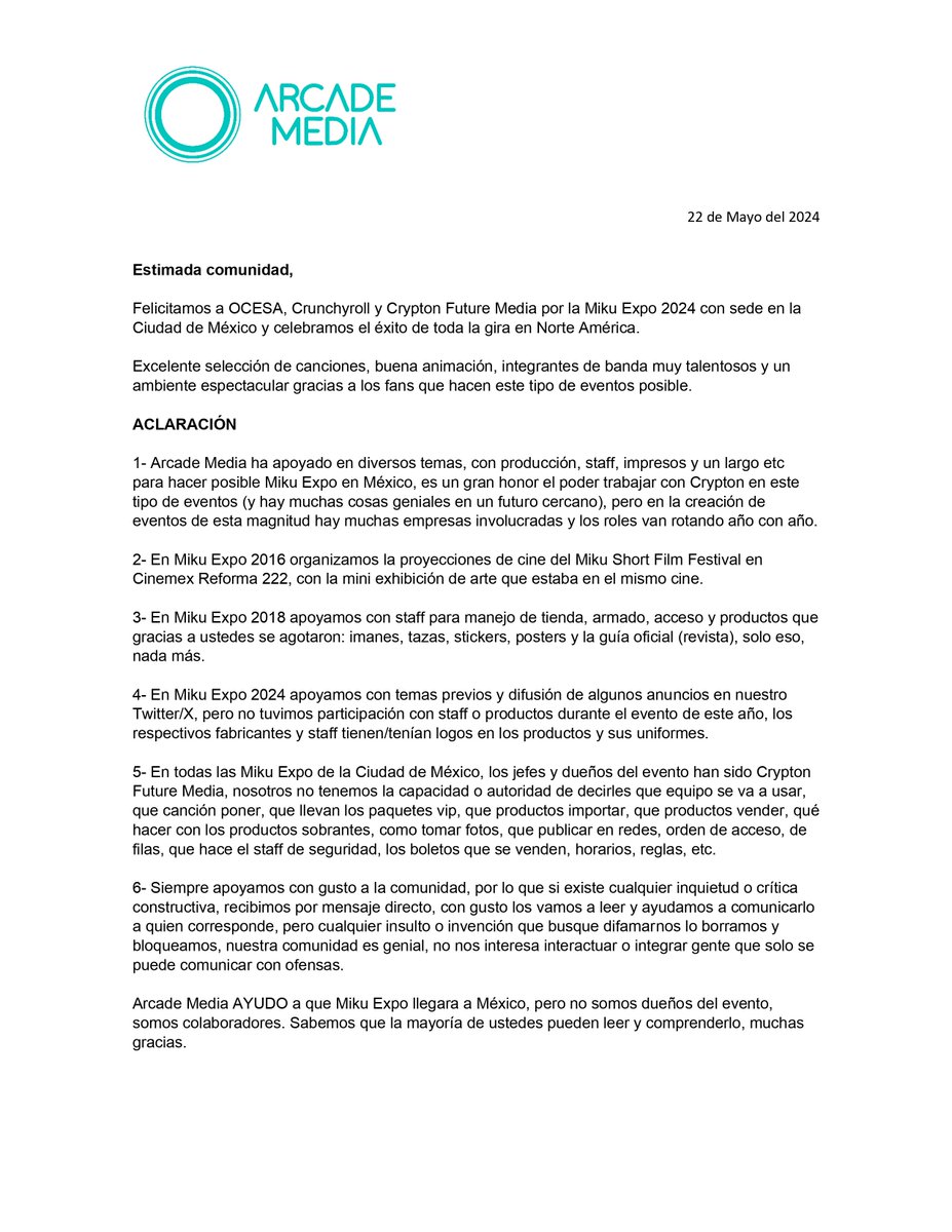 Hay gente compartiendo información falsa, ofensas y difamación, por favor apoyen compartiendo la siguiente aclaración con quien este confundido, los TQM.