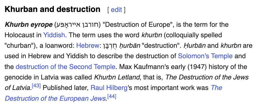 The @HillelIntl rabbi at Columbia compared Jews who are even *ambivalent* about Zionism to the greatest destructions in Jewish history—or in NYT's telling, 'a sacrifice to God among the ancient Hebrews.' (Yes it has Biblical roots, no it's not what he meant)