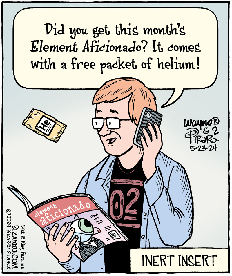 Floating Freebie
#comics #cartoons #helium #inertgas #periodictable #elements #Bizarro