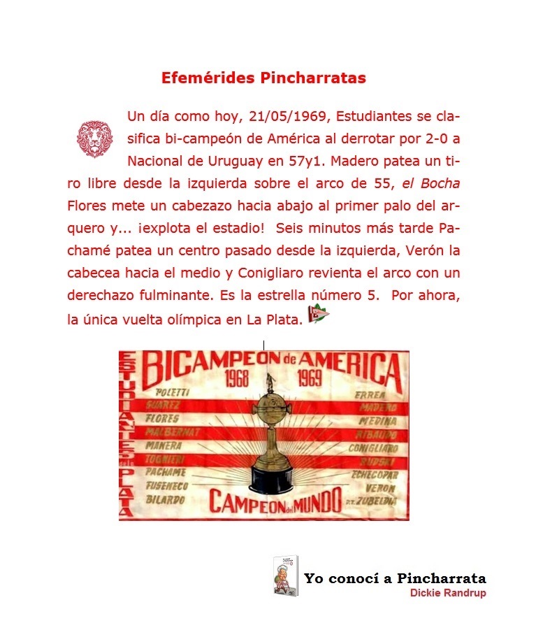 #EfemeridesPincharrratas
𝕌𝕟 𝕕𝕚𝕒 𝕔𝕠𝕞𝕠 𝕒𝕪𝕖𝕣
Hace 55 años... 
 #EDLP 
 #EstudiantesLP 
 #DaleRT