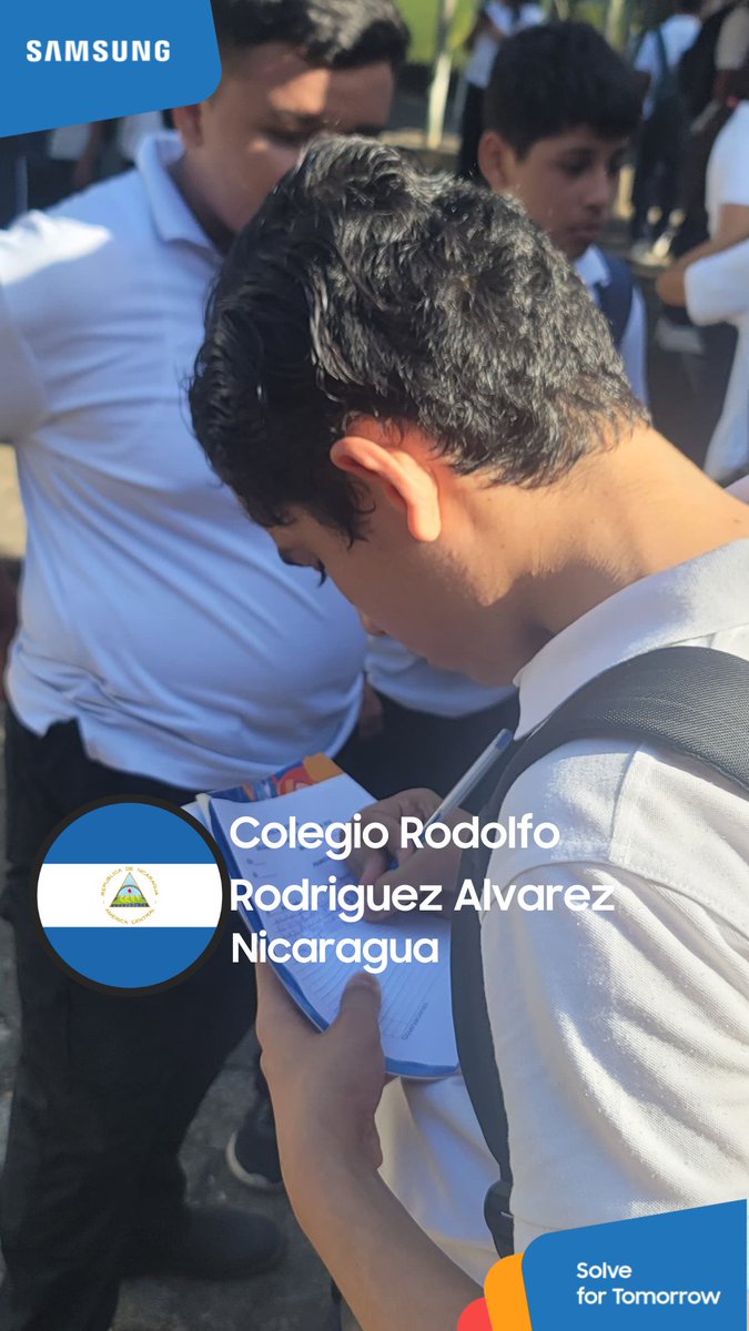 Nuestro promotor visitando el Colegio Rodolfo Rodriguez Alvarez en Nicaragua.

#SFT_latin_2024 #SolveForTomorrow #EnablingPeople #TogetherForTomorrow
#SolveForTomorrow2024 #SolveForTomorrowLatin #Glasswing #Nicaragua