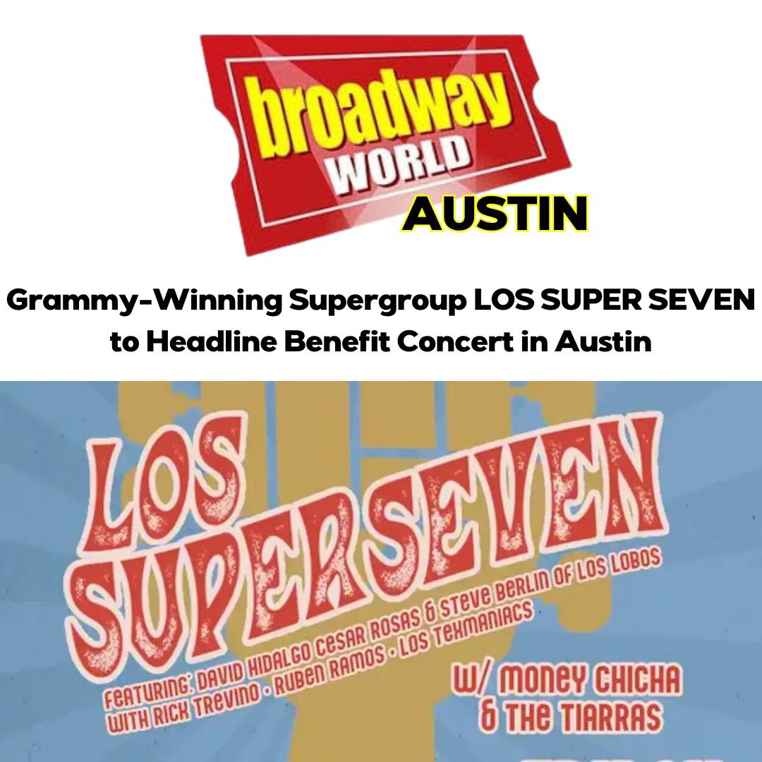 .<a href="/BWWMusicWorld/">BroadwayWorld Music</a> features this Friday’s <a href="/TexasTurnout/">Texas Turnout</a> event in #Austin
Get your tickets ⭐️ bit.ly/4am7e8V

All ages, come one, come all!! Share: Los Super Seven, Rick Treviño, Ruben Ramos, Los Texmaniacs, Money Chicha, The Tiarras and more