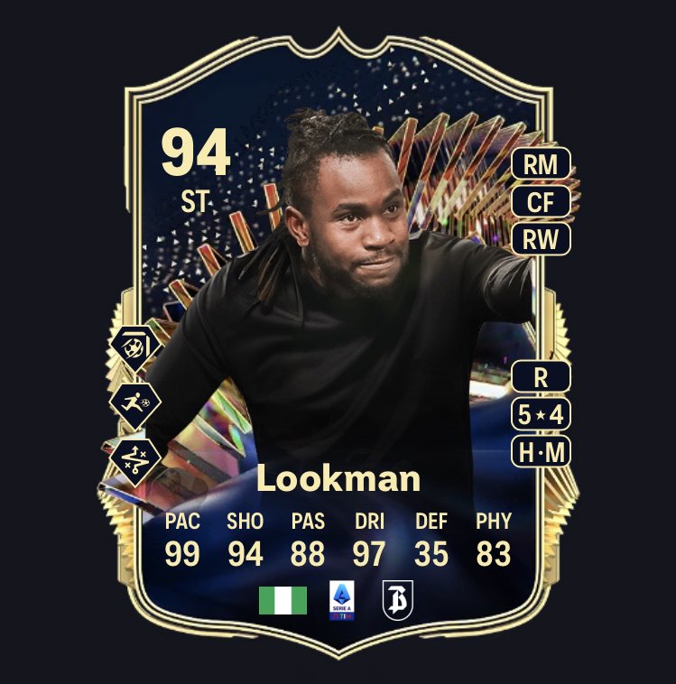 Give Lookman his TOTS 🥶🥶🥶