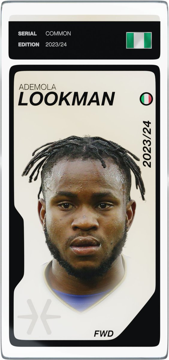 Lookman, here's the card