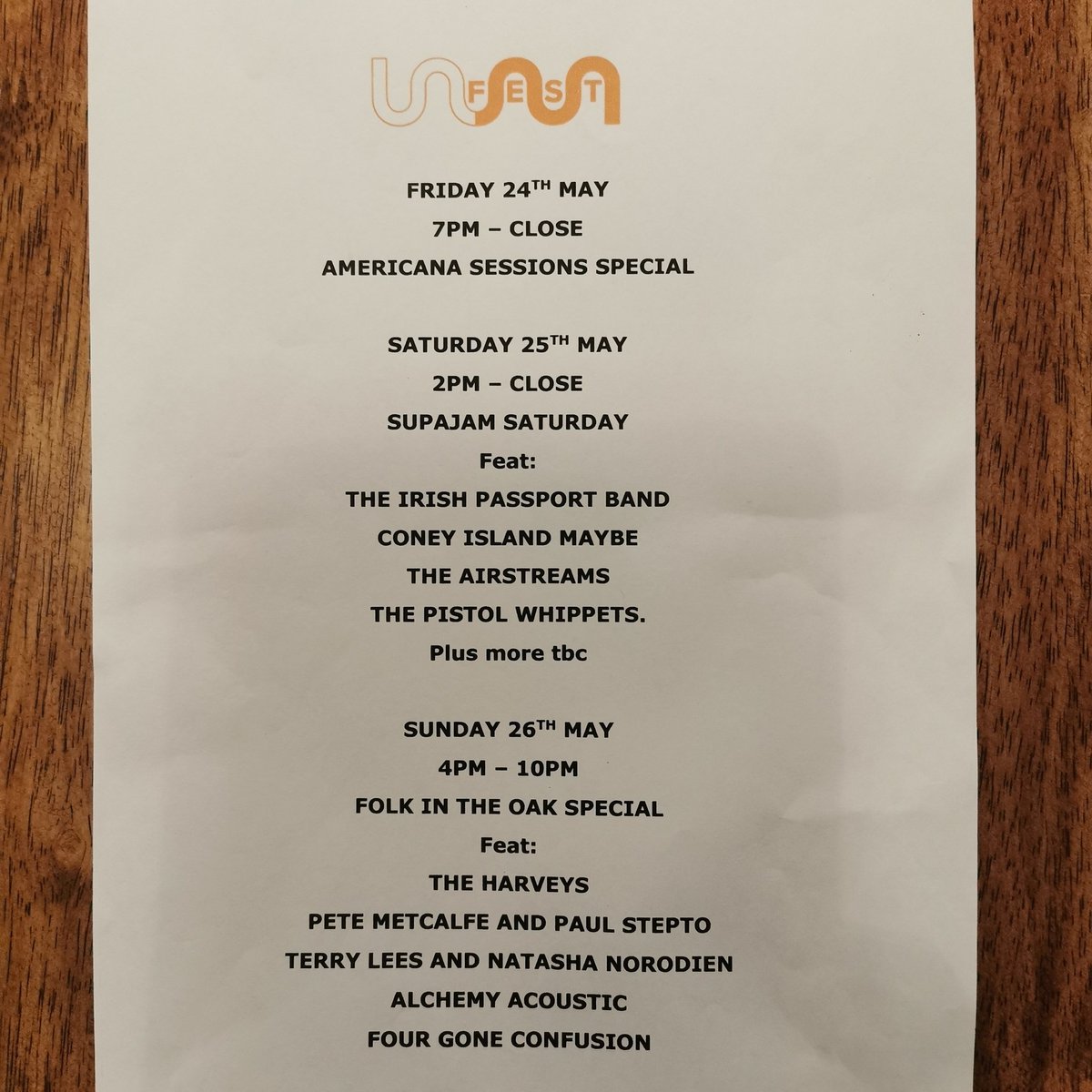 #unfest at #theroyaloaktw, bank holiday weekend.

#livemusic #twmusic #localmusic #twpubs #twevents
