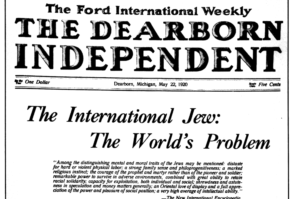 #OtD 22 May 1920 antisemitic hoax, The Protocols of the Elders of Zion, was printed by Henry Ford in the Dearborn Independent and sold at all Ford outlets. He was later given Nazi Germany's highest award by Hitler stories.workingclasshistory.com/article/9506/f…