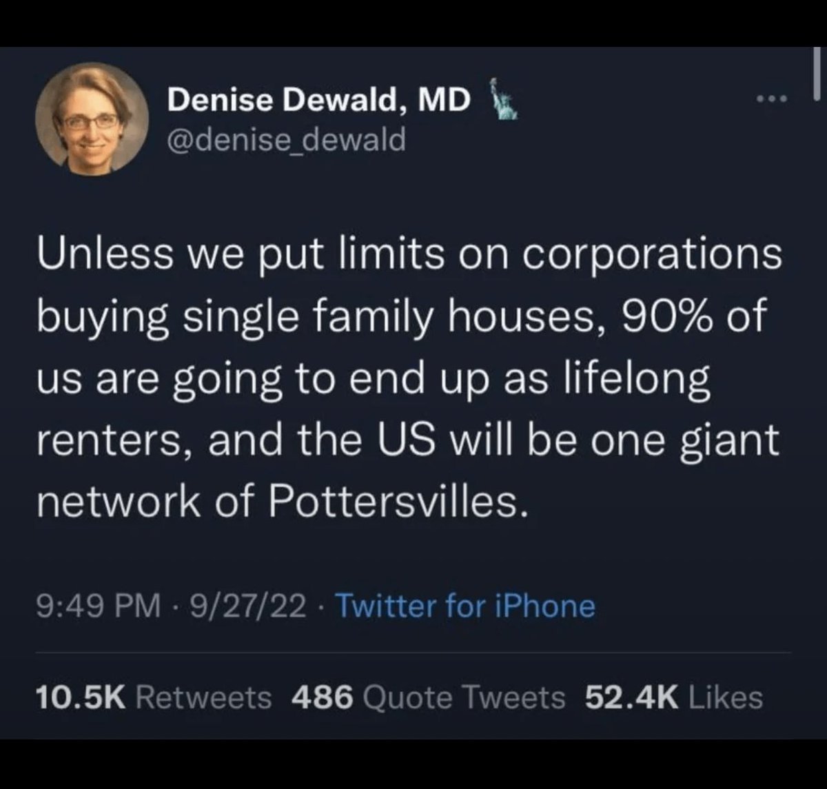 Corporations should not be allowed to own property, in fact corporations should not exist